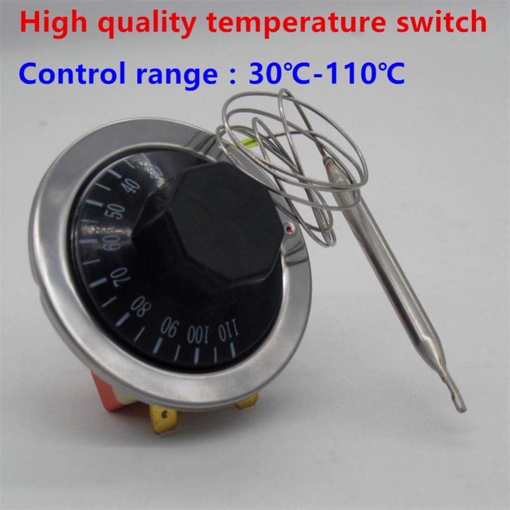 µ  AC220V 16A    ̾ µ  ġ  30-110C ̾ Ư ȵ /Thermostat AC220V 16A Dial Temperature Control Switch sensor for Electric Oven
